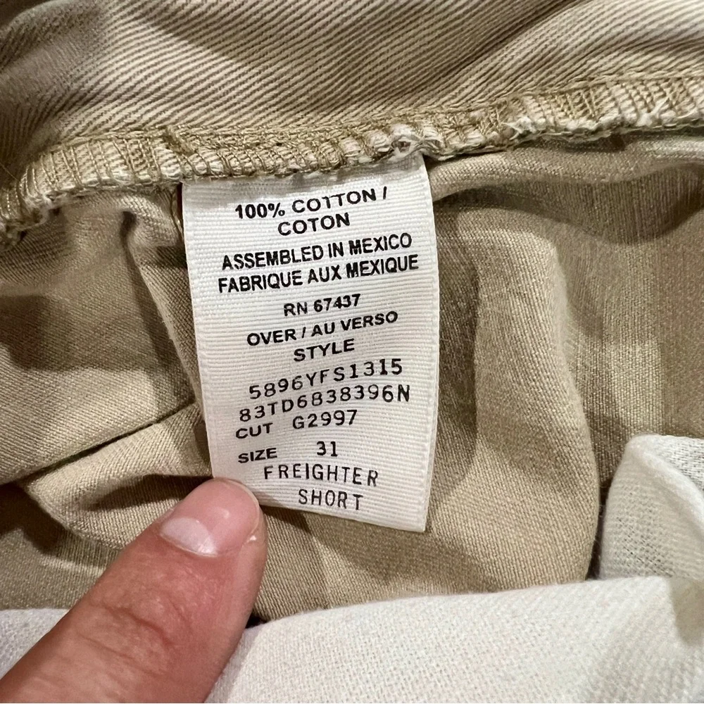 Ralph Lauren Shorts Men Size 31 Tan Vintage Polo Jeans Freighter Cargos Military